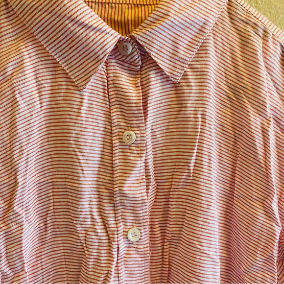 Onia Marie Collared Shirt Dress in Spanish Red NWT - Picture 6 of 10